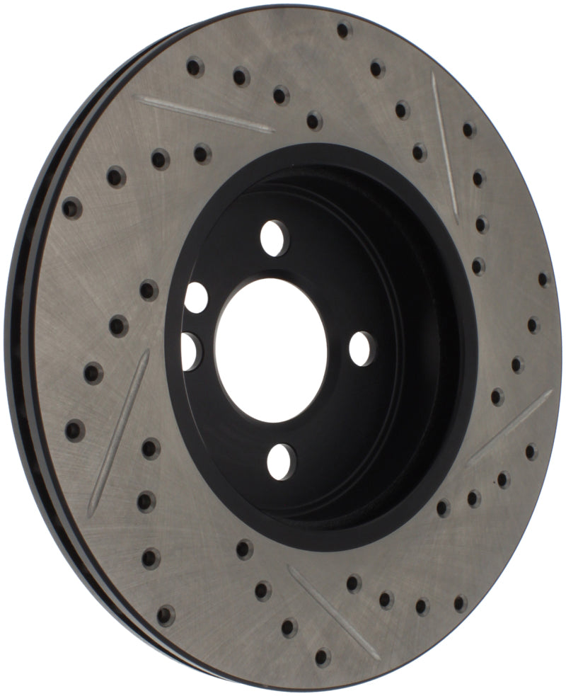 Stoptech 127.34101R Slotted & Drilled Sport Brake Rotor 07-13 Mini Cooper
