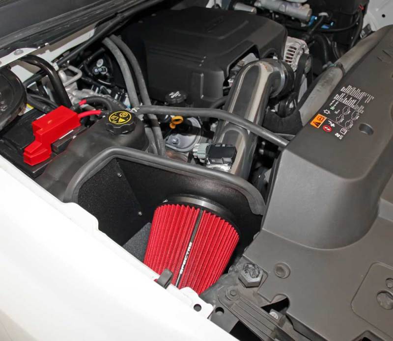 Spectre 9004 11-13 fits GM 2500HD/3500HD V8-6.0L F/I Air Intake Kit - Polished w/Red Filter