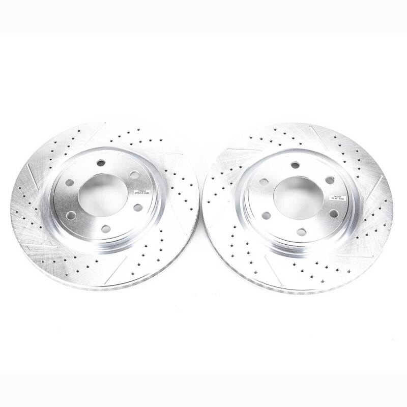 PowerStop fits Infiniti 08-10 QX56 Front Evolution Drilled & Slotted Rotors -