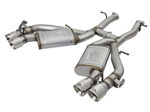 AFE 49-34068-P rce XP 3in 304 SS Axle-Back Dual Exhaust (NPP) w/ Polished Tips