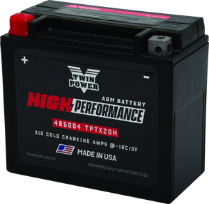 Twin Power YTX-20H fits  High Performance Battery Replaces H-D 65991-82B Made in