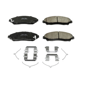 PowerStop 17 1723N fits Honda Pilot Front Z17 Evo Ceramic Brake Pads w/Hardware