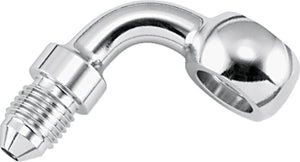 Twin Power 35959 Chrome Brake Fitting 3/8 Inch X AN3 90 Degree Banjo Adaptor