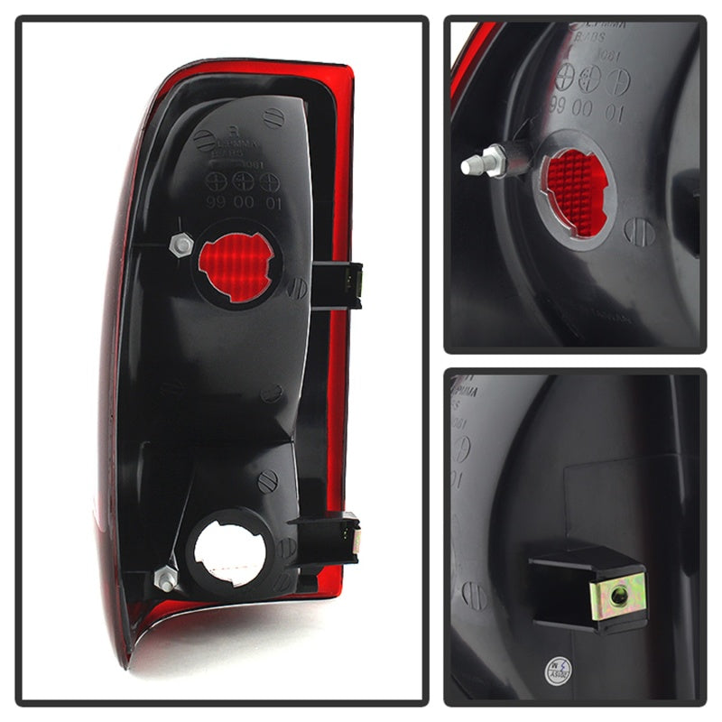 SPYDER 9028762 xTune fits Dodge Dakota OEM Style Tail Lights -Red Smoked
