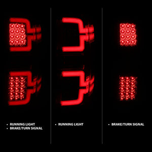 ANZO 311291 2014-2018 fits Chevy Silverado 1500 LED Taillights Chrome