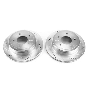 PowerStop fits Ford 04-07 E-150 Rear Evolution Drilled & Slotted Rotors - Pair