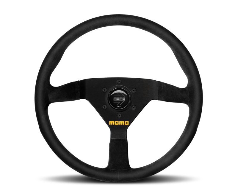 Momo R1909/35L MOD78 Steering Wheel 350 mm - Black Leather/Black Spokes