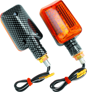 BikeMaster 268039 BikeMaster Universal Ministalk Marker Light - Carbon/Amber