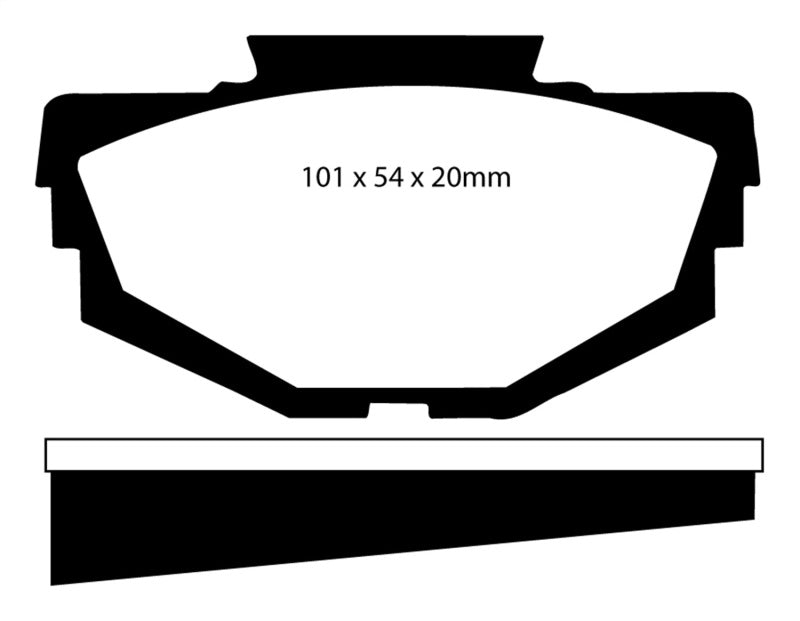 EBC DP2155 fits Austin 68-71 America 1.3 Greenstuff Front Brake Pads