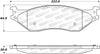Stoptech 308.1066 Street Brake Pads