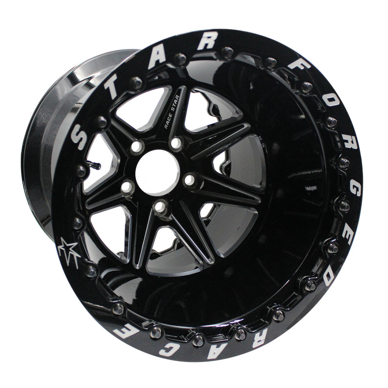 Race Star 72-580455501B 72 ValStar 15x8 / 5x4.50BC / 5.5BS / 3.07in CB / Black w/Machined Accents Wheel