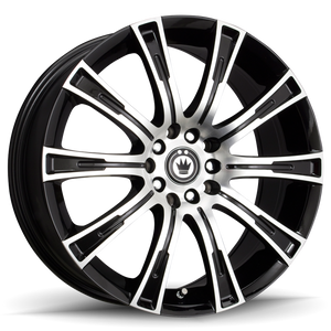 Konig CW77T15405 Crown 17x7.5 5x110/115 ET40 Black Machine Face