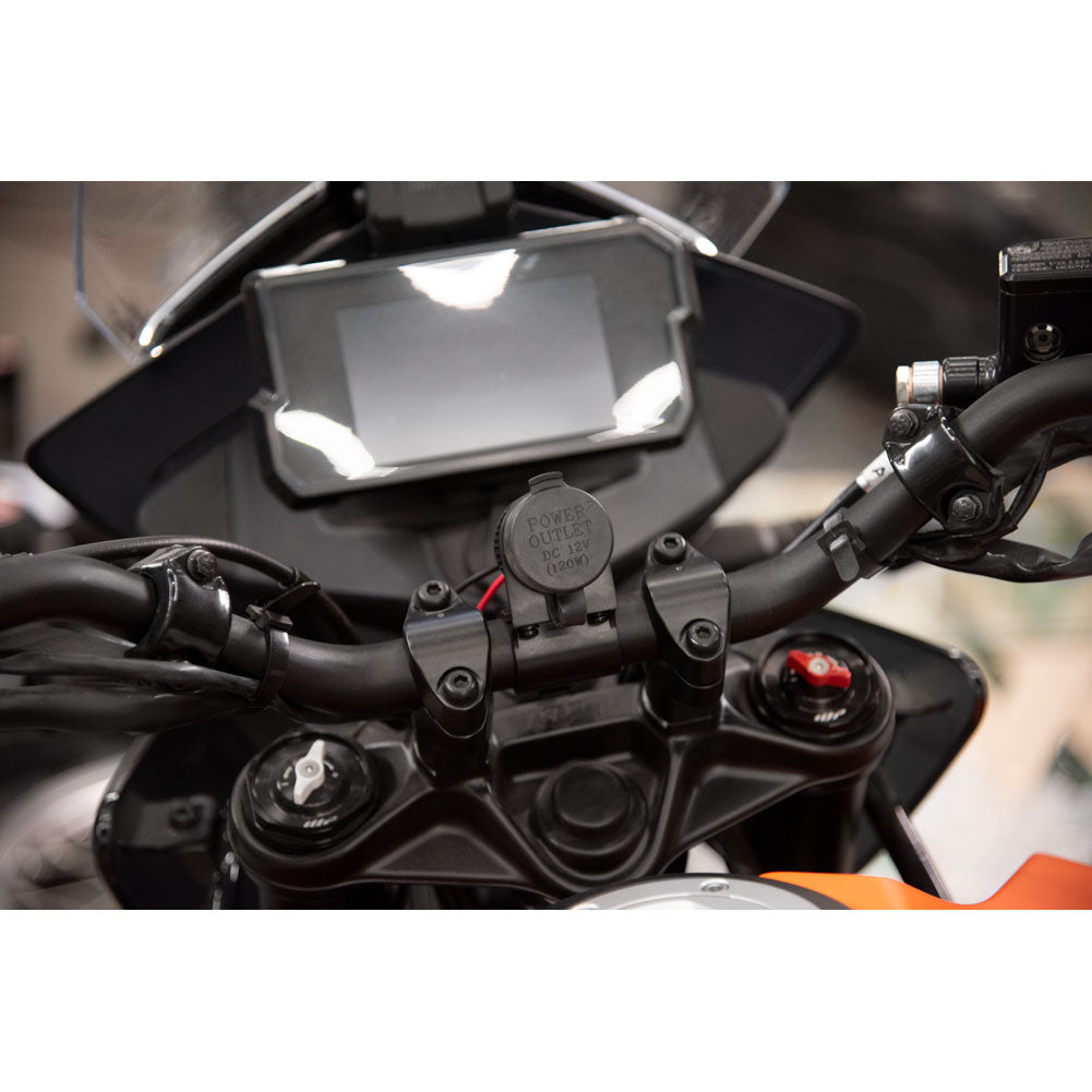 Tusk 1313290001 12 Volt Power Socket Handlebar Center