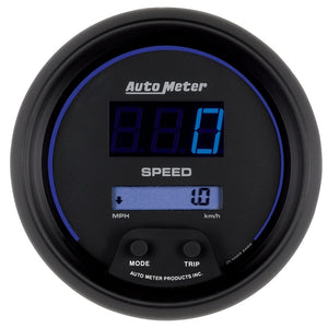 AutoMeter 6988 Autometer Cobalt Digital 85.7mm Black Electric Programable Speedometer