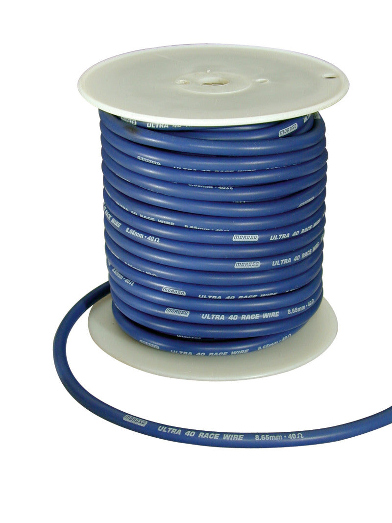 Moroso 73830 Ignition Wire Spool - Ultra 40 - 8.65mm - 100ft - Blue