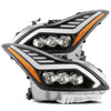 AlphaRex 881985 fits Infiniti 08-13 G37 Coupe SD NOVA LED Proj Headlights Plank Gloss Blk w/Activ Light/Seq Sig