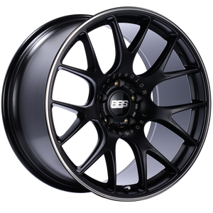 BBS CH125BPO CH-R 20x10.5 5x114.3 ET24 CB66 Satin Black Polished Rim Protector Wheel