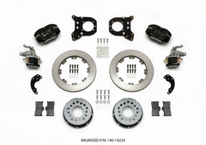 Wilwood 140-14224 fits Forged Dynalite P/S Rear Kit w/MC4 P-Brake Chev 12 Bolt