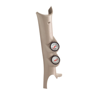 AutoMeter 7097 Autometer 03-09 fits Dodge Ram Taupe Dual Pillar Pod (w/ White Phantom Boost/Pyrometer Gauges)
