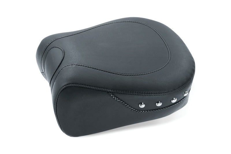 Mustang 79418 Harley Electra Glide, Rd Glide Lowdown Standard Touring Passenger Seat w/Studs -Black