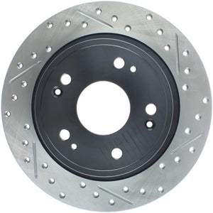 Stoptech 127.40068L 09-10 Acura TSX / 08-10 Honda Accord Coupe/05-10 Sedan Left Rear Slotted & Drilled Rotor