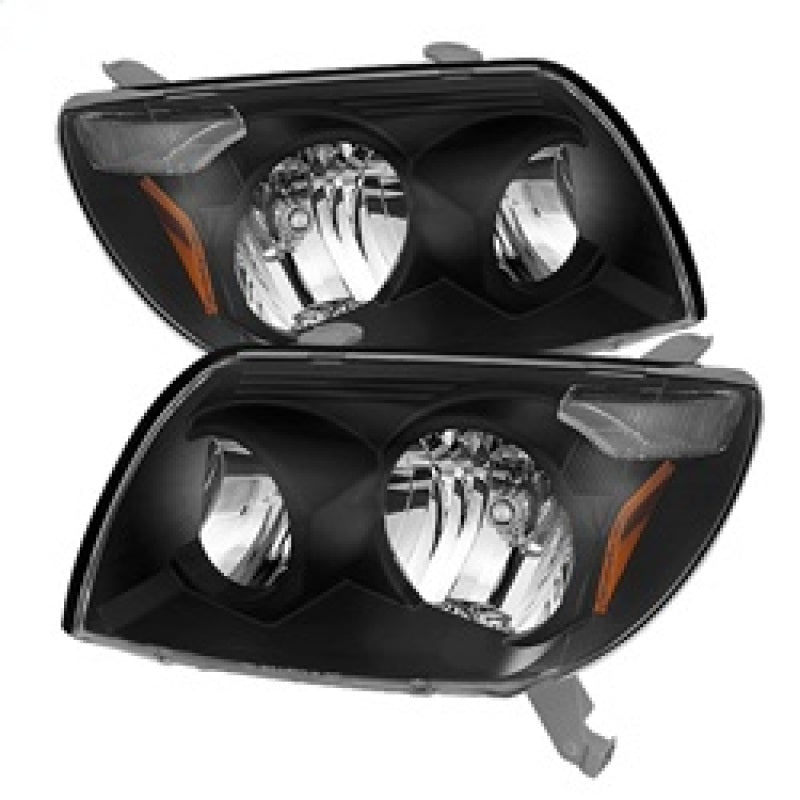 9023583 Xtune fits Toyota 03-05 4Runner Crystal Headlights Black HD-JH-T4R03-A
