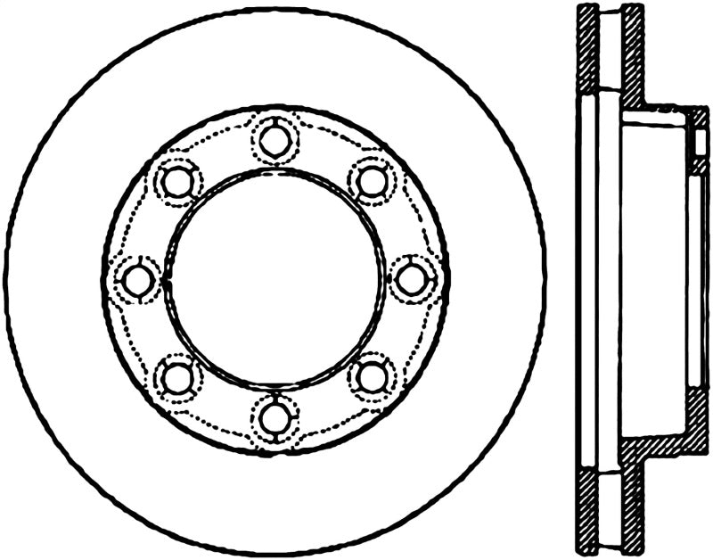 Stoptech 127.66003L Slotted & Drilled Sport Brake Rotor