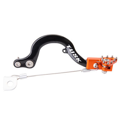 Tusk 1392080033 Aluminum Brake Pedal Orange Tip