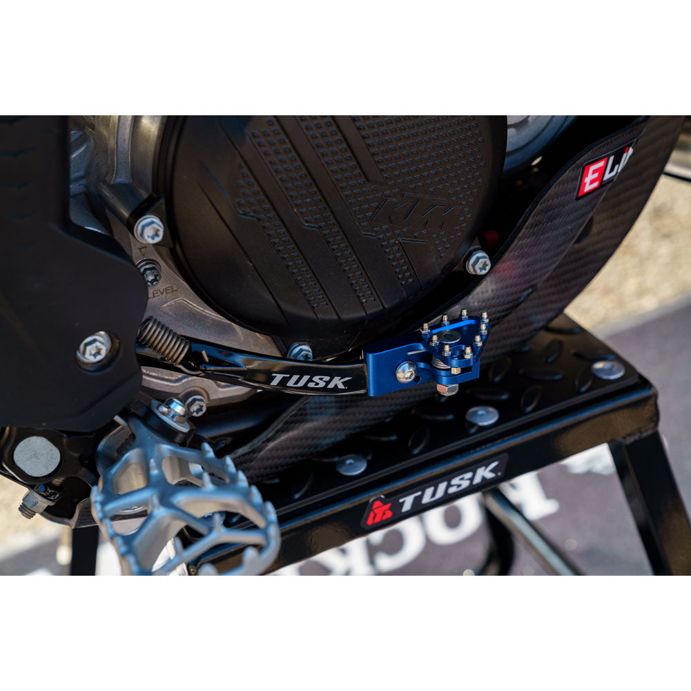 Tusk 1392080051 Aluminum Brake Pedal Blue Tip