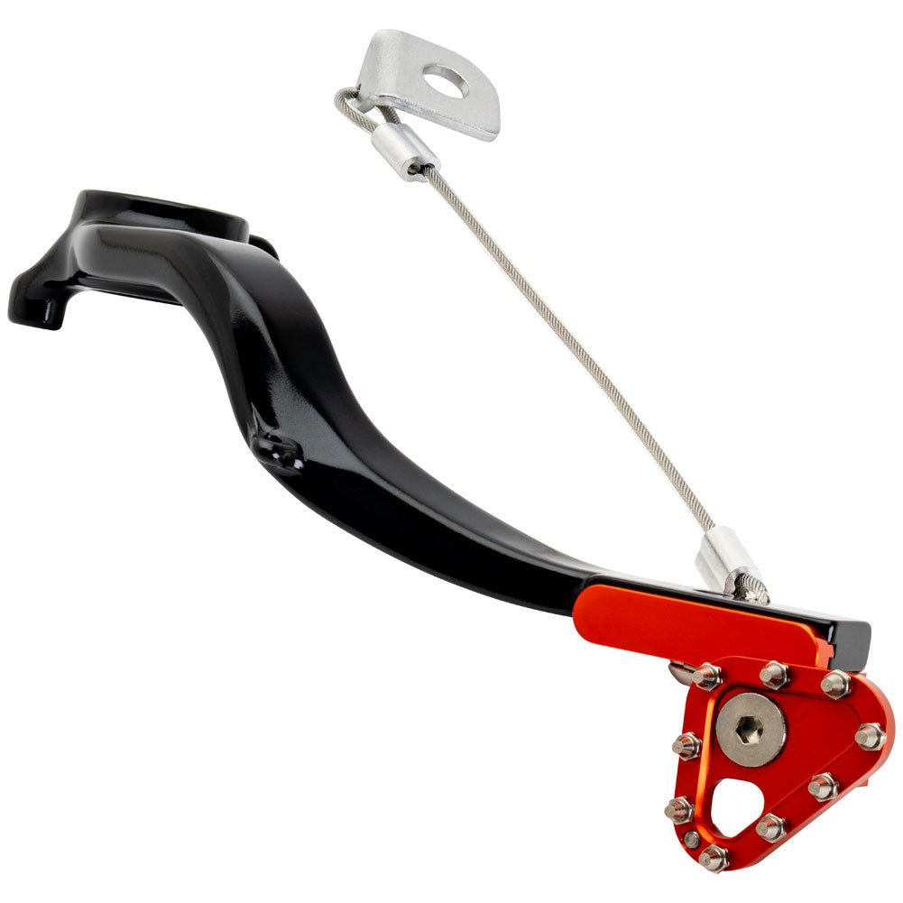 Tusk 1392080057 Aluminum Brake Pedal Orange Tip