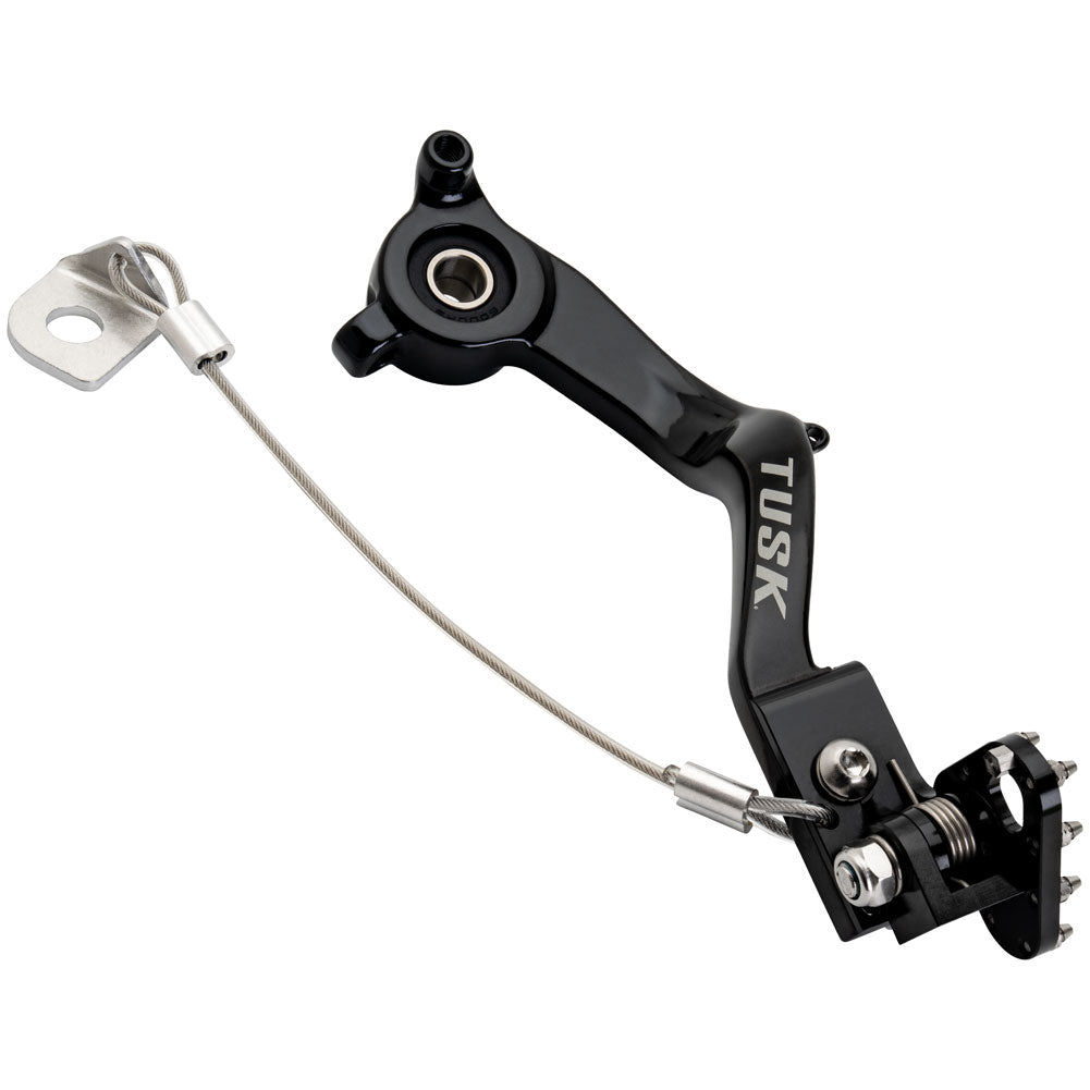 Tusk 1392080058 Aluminum Brake Pedal Black Tip