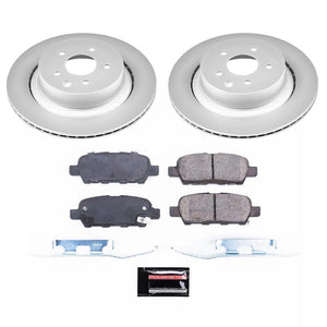 Power Stop CRK9062 14-15 fits Infiniti Q60 Rear Z17 Coated Brake Kit