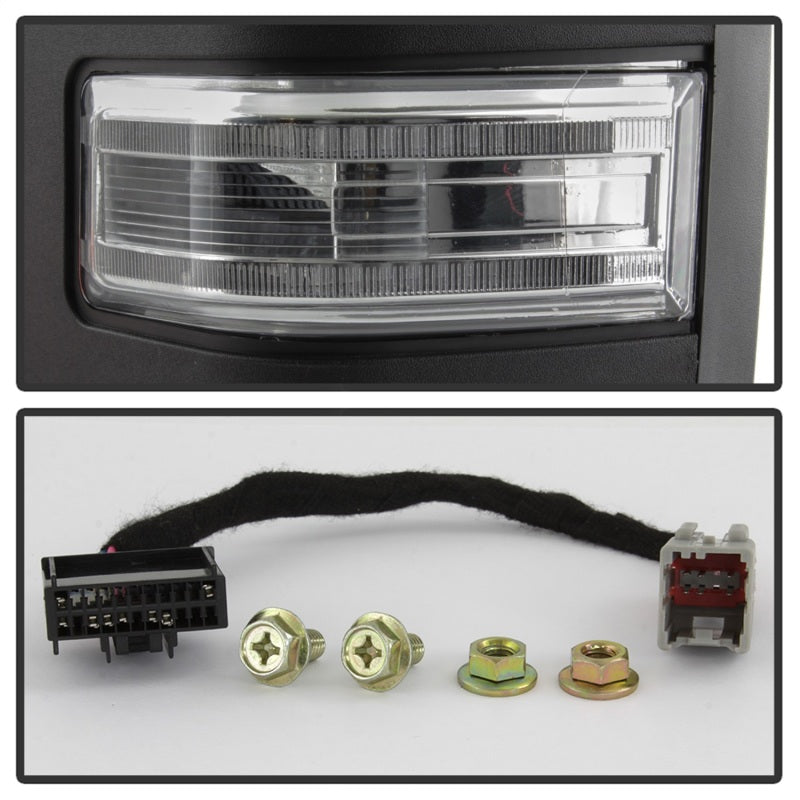 xTune 9943072 15-17 fits Ford F-150 Heated LED Telescoping Pwr Mirrors - Clr (P
