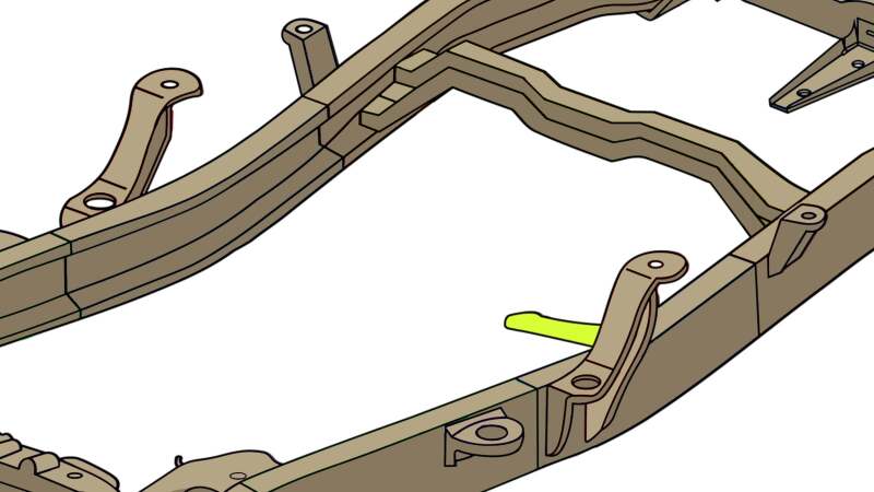 RustBuster RB7616 Fuel Tank Support Bracket