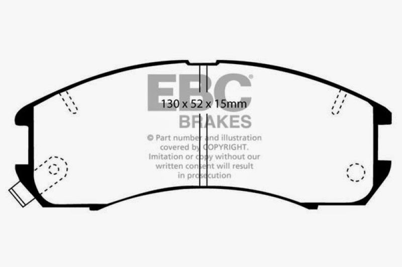 EBC DP2705 fits Ford 89-92 Probe 2.2 Greenstuff Front Brake Pads