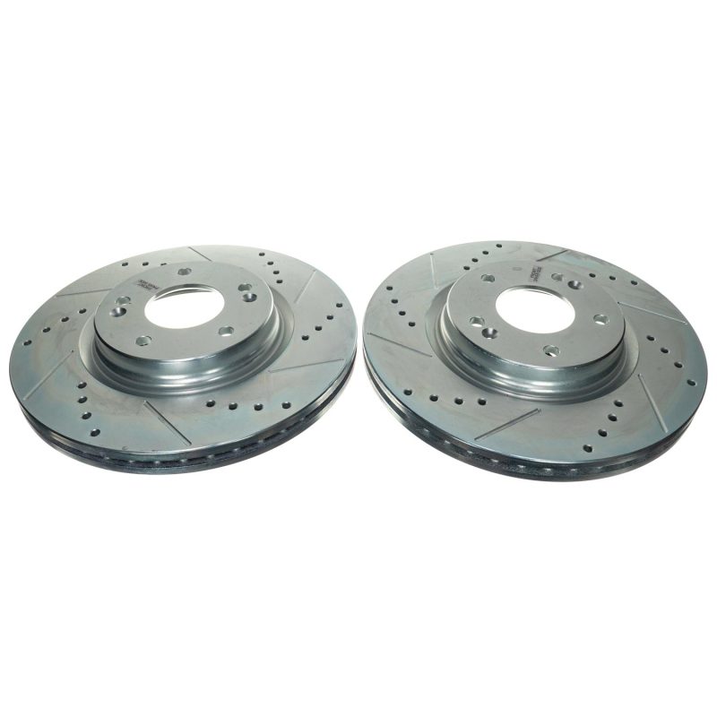 PowerStop JBR1908XPR fits Kia 21-22 K5 Front Drilled & Slotted Rotor (Pair)