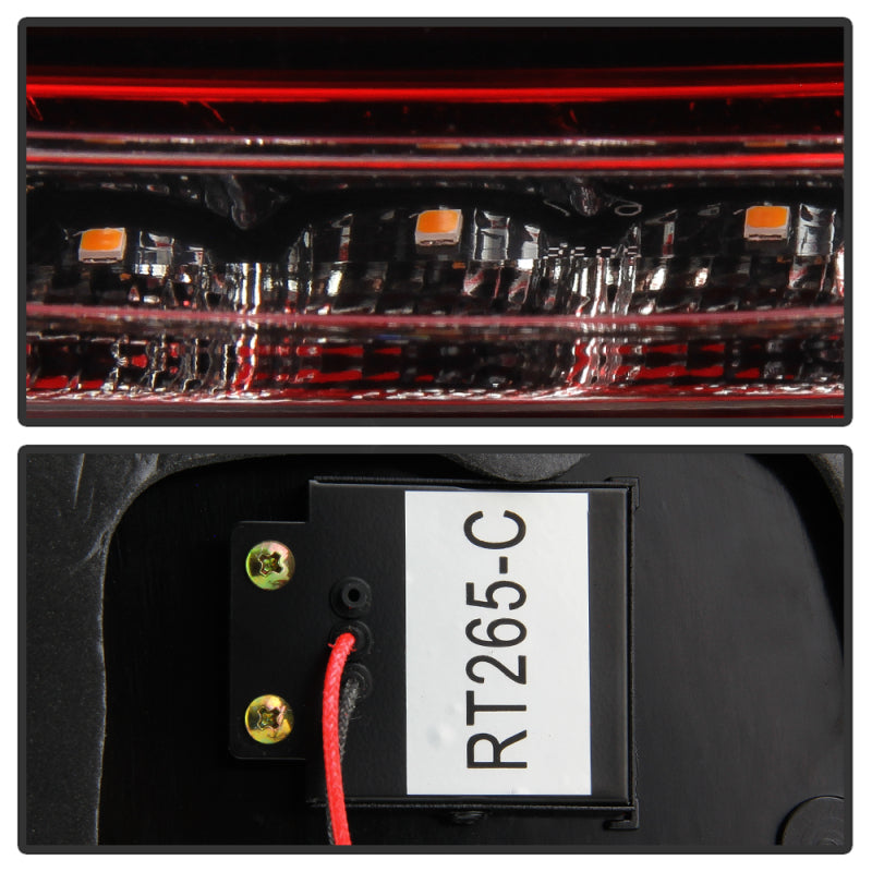 Spyder 5087973 fits Subaru 08-11 Impreza WRX 4DR LED Tail Lights - Red Clear AL