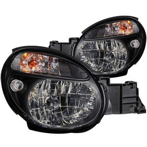 ANZO 121121 2002-2003 fits Subaru Impreza Crystal Headlights Black