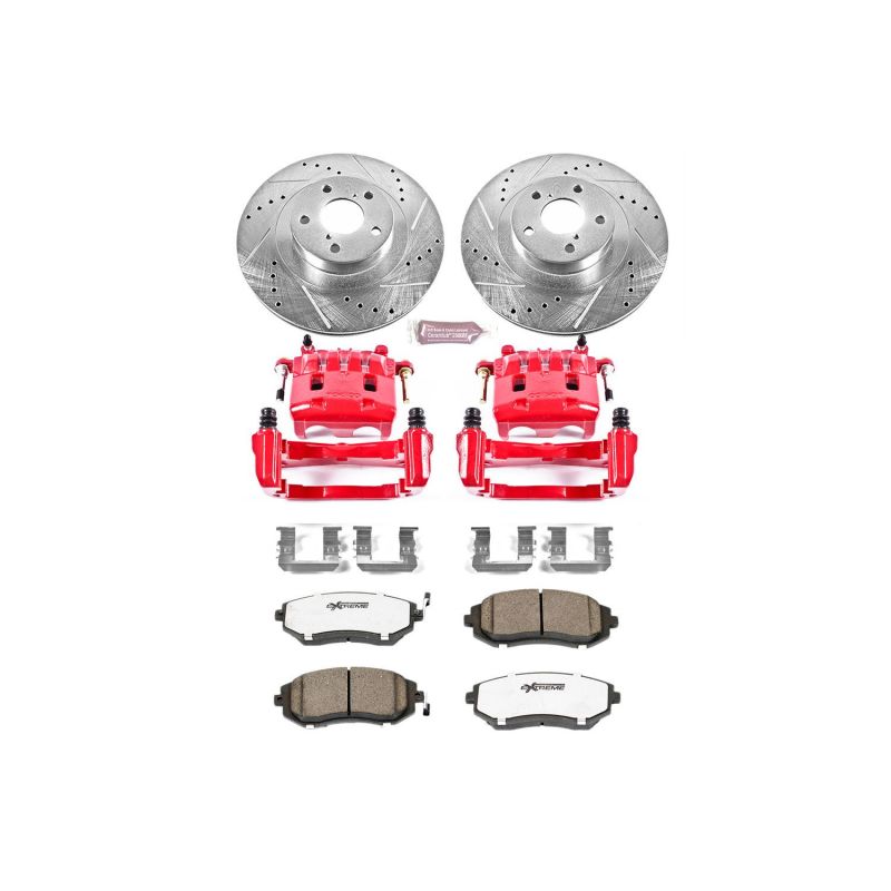 PowerStop KC2373 26 fits Saab 9-2X Front Z26 Street Warrior Brake Kit w/Calipers