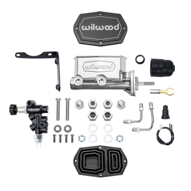 Wilwood 261-17319-P fits Compact Tandem M/C Aluminum 1.00in Bore w/ Brkt/Valve/