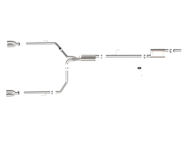 AFE 49-38084-P  Series 3in-2-1/2in 304 SS Cat-Back 2020 fits Jeep Gladiator (JT