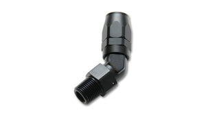 Vibrant 26402 -6AN Male NPT 45Degree Hose End Fitting - 3/8 NPT