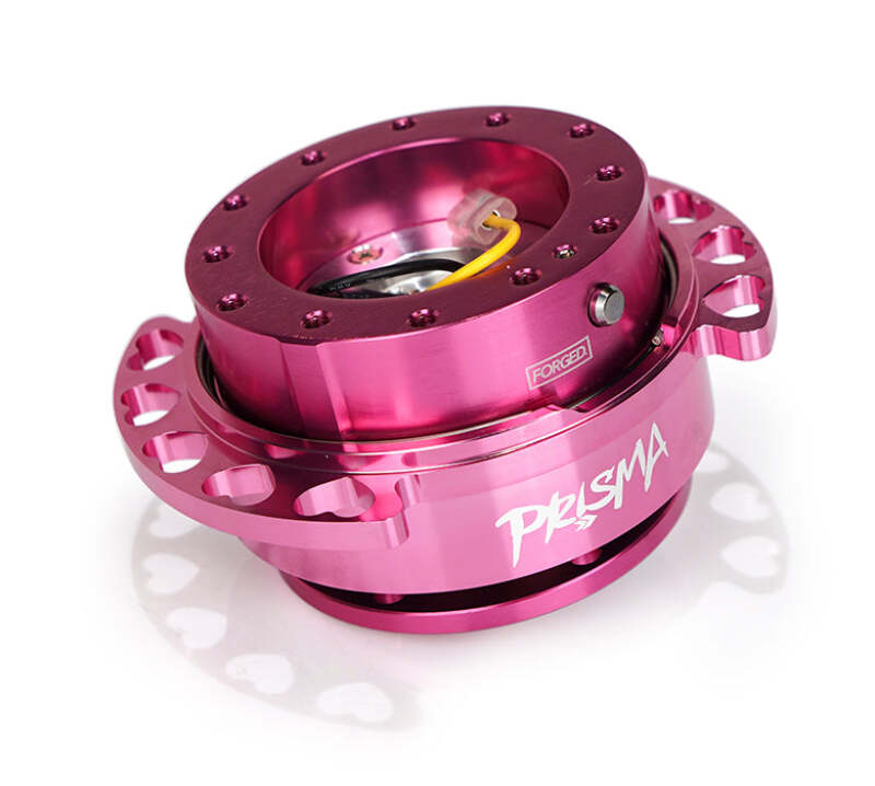 NRG SRK-222PK-PK Quick Release Kit - Pink Body/ Pink Heart Cutout Ring