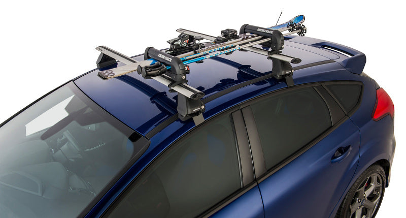 Rhino-Rack 572 Universal Ski Carrier - Fits 2 Pairs of Skis - Black