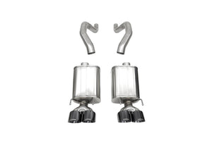 CORSA Performance 21077BLK Corsa 06-13 fits Chevy Corvette C6 Z06 7.0L / 09-13 ZR1 6.2L Black PVD AxleBack Exhaust w/4.5in Twin Tips