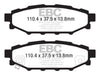 EBC DP21584 12+ fits Subaru BRZ 2.0 (solid rear rotors) Greenstuff Rear Brake Pads