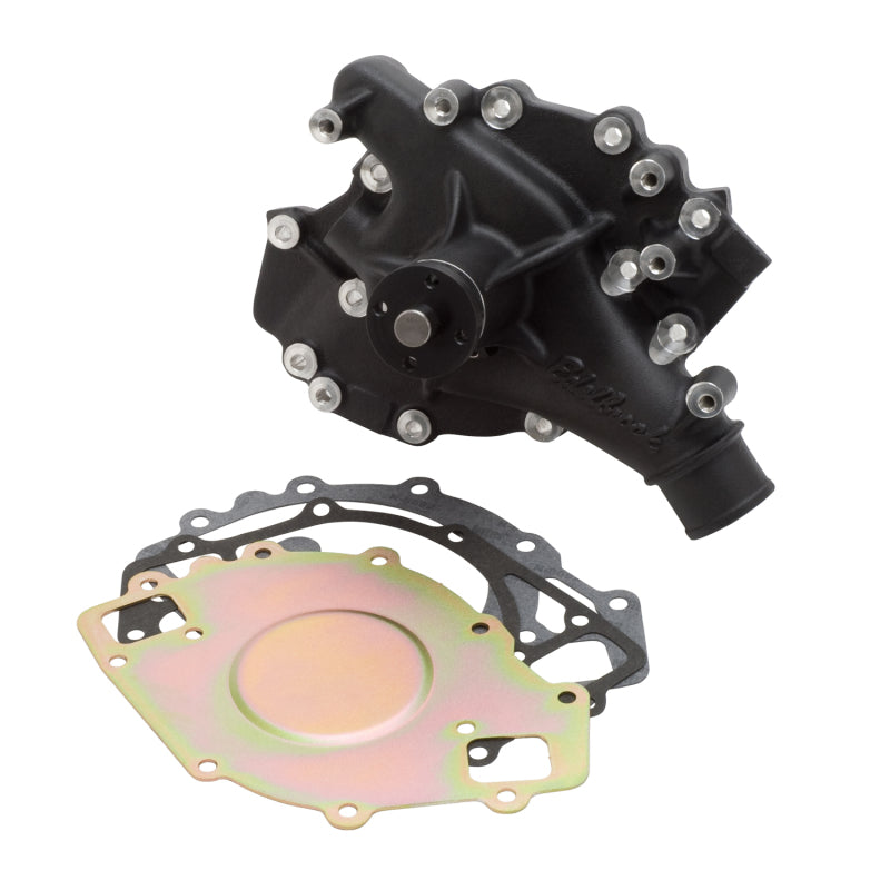 Edelbrock 88663 Water Pump High Performance fits Ford 1970-92 429/460 CI V8 Standard Length Black Finish