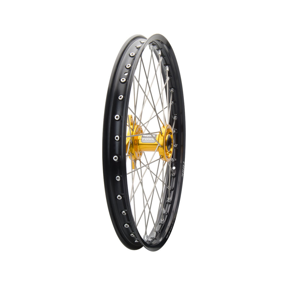 Tusk 1418490005 Impact Complete Front Wheel 21x1.60 Black Rim