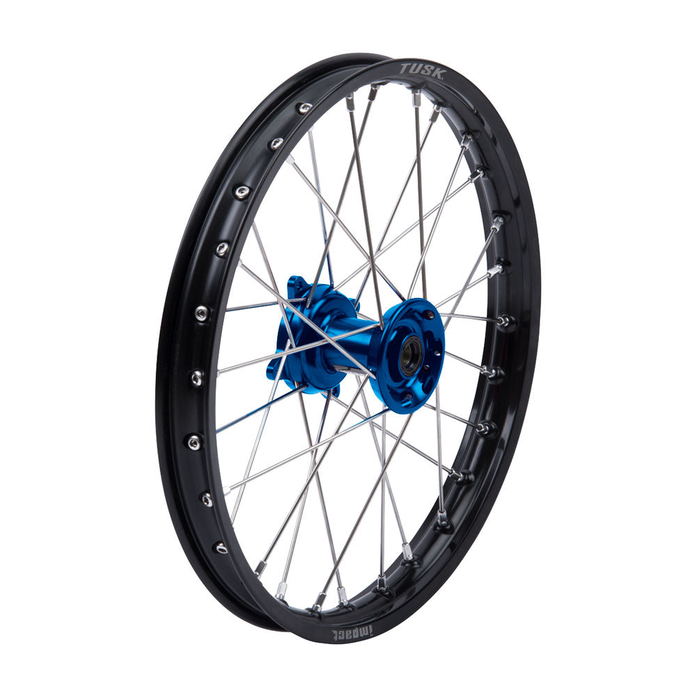 Tusk 1418490065 Impact Complete Front Wheel 17x1.40 Black Rim