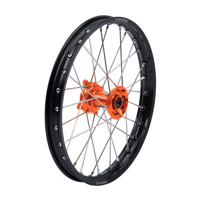 Tusk 1418490069 Impact Complete Front Wheel 17x1.40 Black Rim